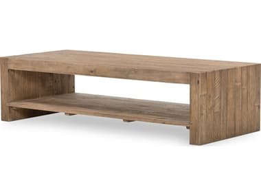 Four Hands Sierra Beckwourth 60" Rectangular Wood Rustic Natural Coffee Table FS105023005