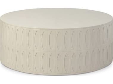 Four Hands Thayer Colorado White Concrete Drum Coffee Table FS105420004