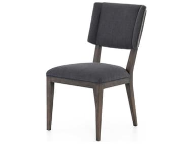 Four Hands Wells Jax Black Fabric Upholstered Side Dining Chair FS105586005