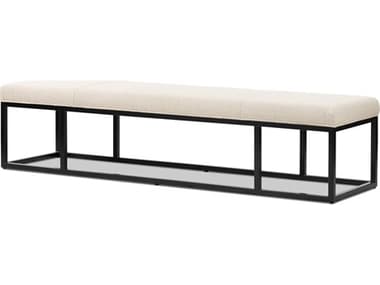 Four Hands Easton Beaumont Irving Flax Upholstered Bench FS105993010