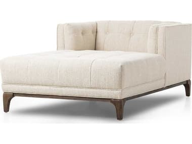 Four Hands Kensington 38" Kerbey Taupe Aspen Grey Beige Fabric Upholstered Chaise FS105997013