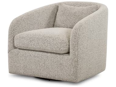 Four Hands Farrow Topanga Swivel 32" Gray Fabric Accent Chair FS106008009