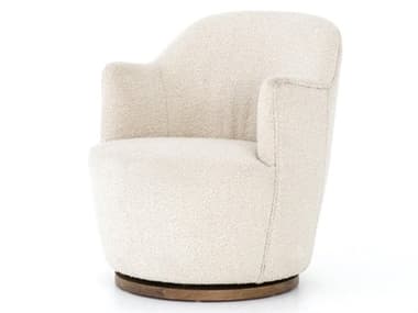 Luxecor Globetrotter Aurora Swivel Cream Fabric Accent Chair LXCGLB30949