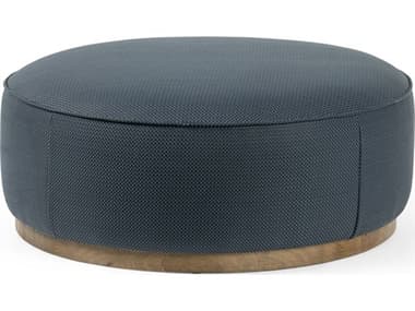 Four Hands Westgate Sinclair Fresno Cobalt Upholstered Large Round Ottoman FS106119011