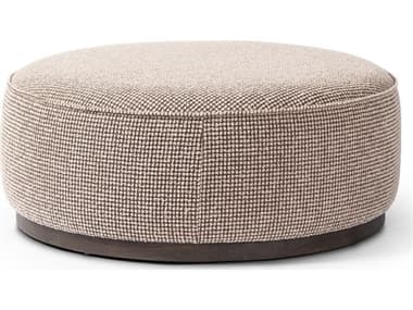 Four Hands Westgate Sinclair Barrow Taupe Upholstered Large Round Ottoman FS106119016