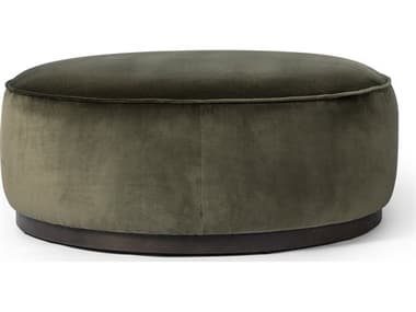 Four Hands Westgate Sinclair Surrey Olive Upholstered Large Round Ottoman FS106119019