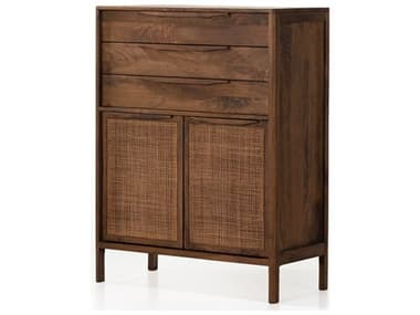 Four Hands Prescott Sydney Brown Wash Mango Wood Tall Dresser FS106690007