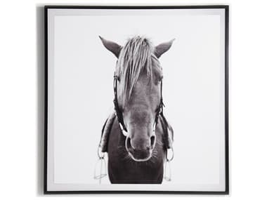 Four Hands Art Studio Horse Black Maple  Canvas Wall Art FS107471017