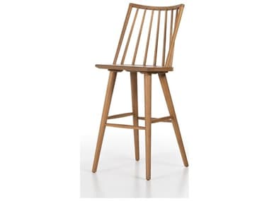 Four Hands Wallis Lewis Sandy Oak  Wood Windsor Stool FS107651016