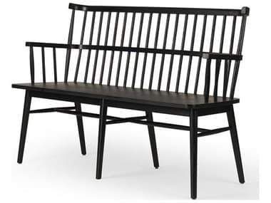 Four Hands Keston Aspen Matte Black  Bench FS107652011