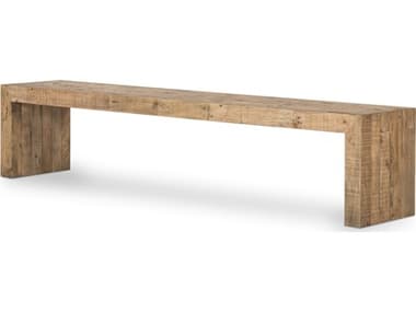 Four Hands Sierra 84" Rustic Natural Brown Accent Bench FS107935006
