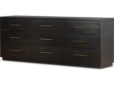 Four Hands Hadley Suki Burnished Black 9 Drawer Dresser FS108039003