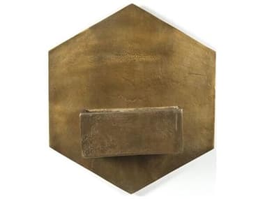 Four Hands Marlow Ozur Brass Hexagon Wall Planter FS108420001