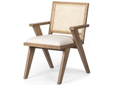 Four Hands Irondale Flora Avant Natural Upholstered Oak Wood Dining Chair FS109275004