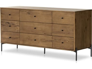 Four Hands Haiden Eaton Amber Oak Resin 9 Drawer Dresser FS109283002