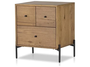 Four Hands Haiden Eaton Amber Oak Resin Oak Wood Nightstand FS109286002