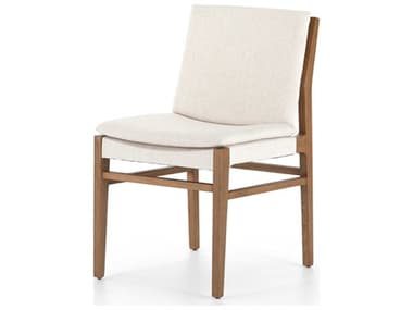 Four Hands Ashford Aya Solid Wood Beige Fabric Upholstered Side Dining Chair FS109289001