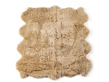 Four Hands Mateo Lalo 9 x 12 Beige Lambskin Rug FS223281006