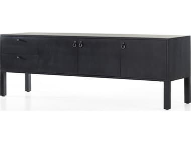 Four Hands Fulton Isador Black Wash Poplar  Media Console FS223975002