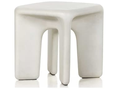 Four Hands Thayer White Concrete 19'' Wide Square End Table FS224153001