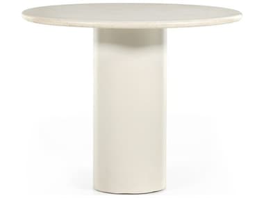 Four Hands Rockwell Belle Cream Marble Round Dining Table FS224424001