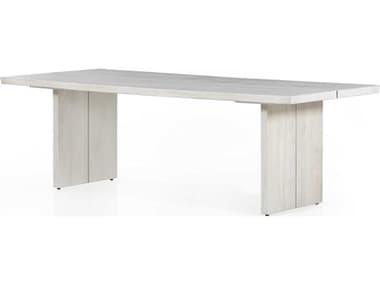 Four Hands Wesson Katarina 94" Rectangular White Plywood Bleached Guanacaste Dining Table FS224516001