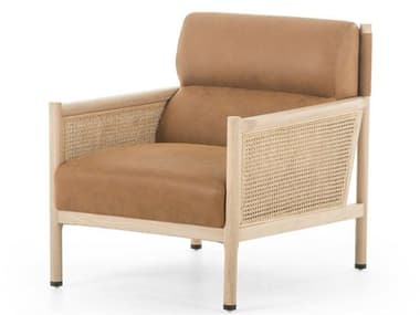 Four Hands Kensington Kempsey Brown Leather Accent Chair FS224574003