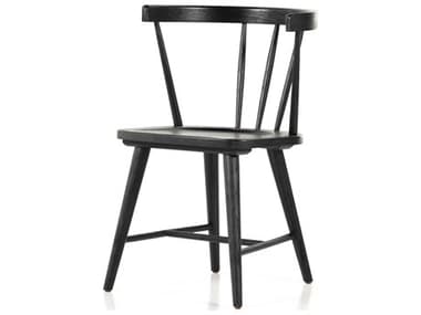 Four Hands Belfast Naples Black Oak  Wood Dining Chair FS224596003