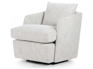 Four Hands Centrale Whittaker Swivel 28" Gray Fabric Accent Chair FS224906001