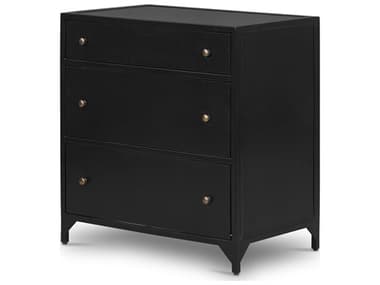 Four Hands Belmont Belmont Black Large Storage Nightstand FS225134004