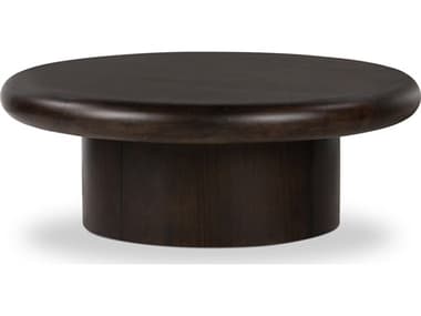 Four Hands Bolton Zach Charcoal Parawood Solid Round Wood Coffee Table FS226614006