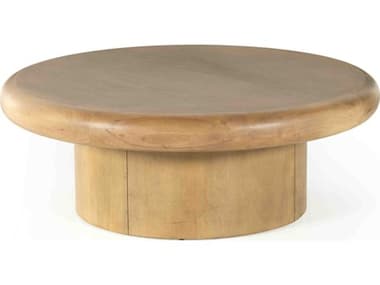 Four Hands Bolton Zach 42" Round Burnished Parawood Coffee Table FS226614007