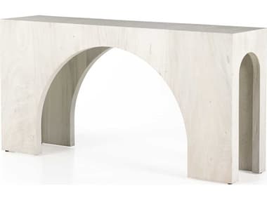 Four Hands Wesson Fausto 70" Rectangular Wood Bleached Guanacaste Console Table FS226801001