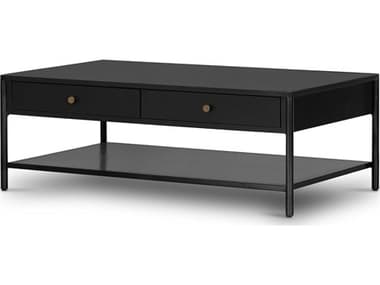 Four Hands Bolton Soto 46" Rectangular Metal Black Weathered Bronze Coffee Table FS228769001