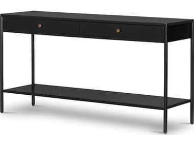 Four Hands Bolton Soto 57" Rectangular Metal Black Weathered Bronze Console Table FS228775001