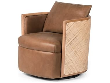 Four Hands Westgate Swivel Leather Accent Chair FS229382002