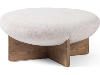 Four Hands Westgate Gibson Wheat / Toasted Ash Solid Ottoman FS229393002