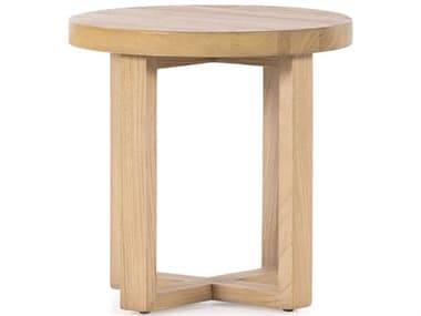 Four Hands Wells Liad 19" Round Natural Nettlewood End Table FS229625001