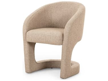 Four Hands Grayson Reynold Beige Fabric Upholstered Arm Dining Chair FS230066002