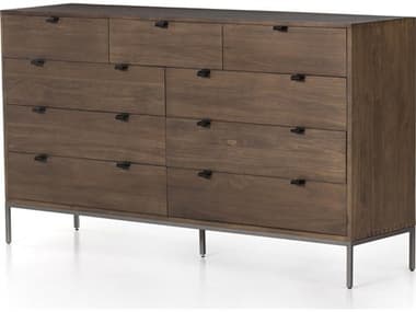 Four Hands Fulton Trey Auburn Poplar  Wood 9 Drawer Dresser FS230300001