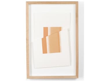 Four Hands Art Studio Color Form G by David Grey Vertical Grain White Oak  Canvas Wall Art FS230460001