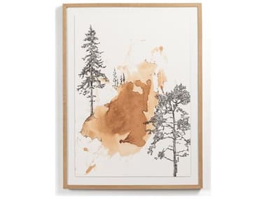 Four Hands Art Studio Into The Woods I by Santhosh Ch Vertical Grain White Oak  Canvas Wall Art FS230476002