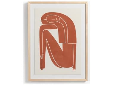 Four Hands Art Studio Figurative Figure Terracotta by Roseanne Kenny Natural Maple  Canvas Wall Art FS230513002