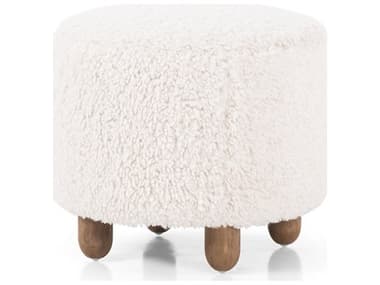 Luxecor Globetrotter Aniston White Upholstered Ottoman LXCGLB31150