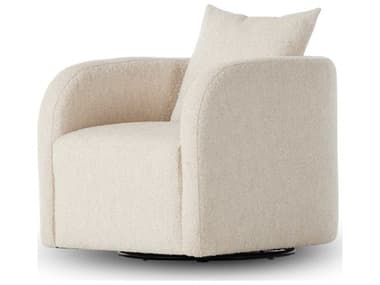 Four Hands Highland Draven Swivel 30" Beige Fabric Accent Chair FS231371003