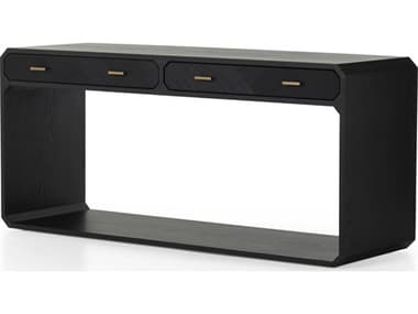 Four Hands Bolton Caspian Console Table-Black Ash FS231408002