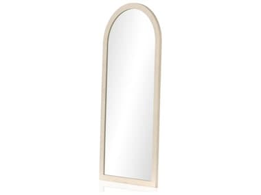 Four Hands Callahan Cressida Ivory Painted Linen Floor Mirror FS231466001