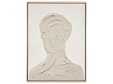 Four Hands Art Studio Portrait 5 by Coup D'esprit Natural Maple Floater  Canvas Wall Art FS232079003