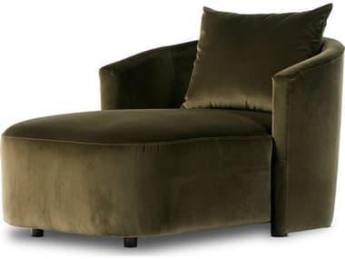 Four Hands Centrale Farrah Surrey Olive Upholstered Chaise Lounge FS233370006