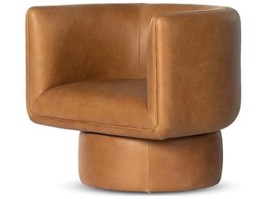 Four Hands Irondale Adriel Palermo Cognac Leather Swivel Chair FS234315001